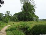 voet en fietspad langs de Regge